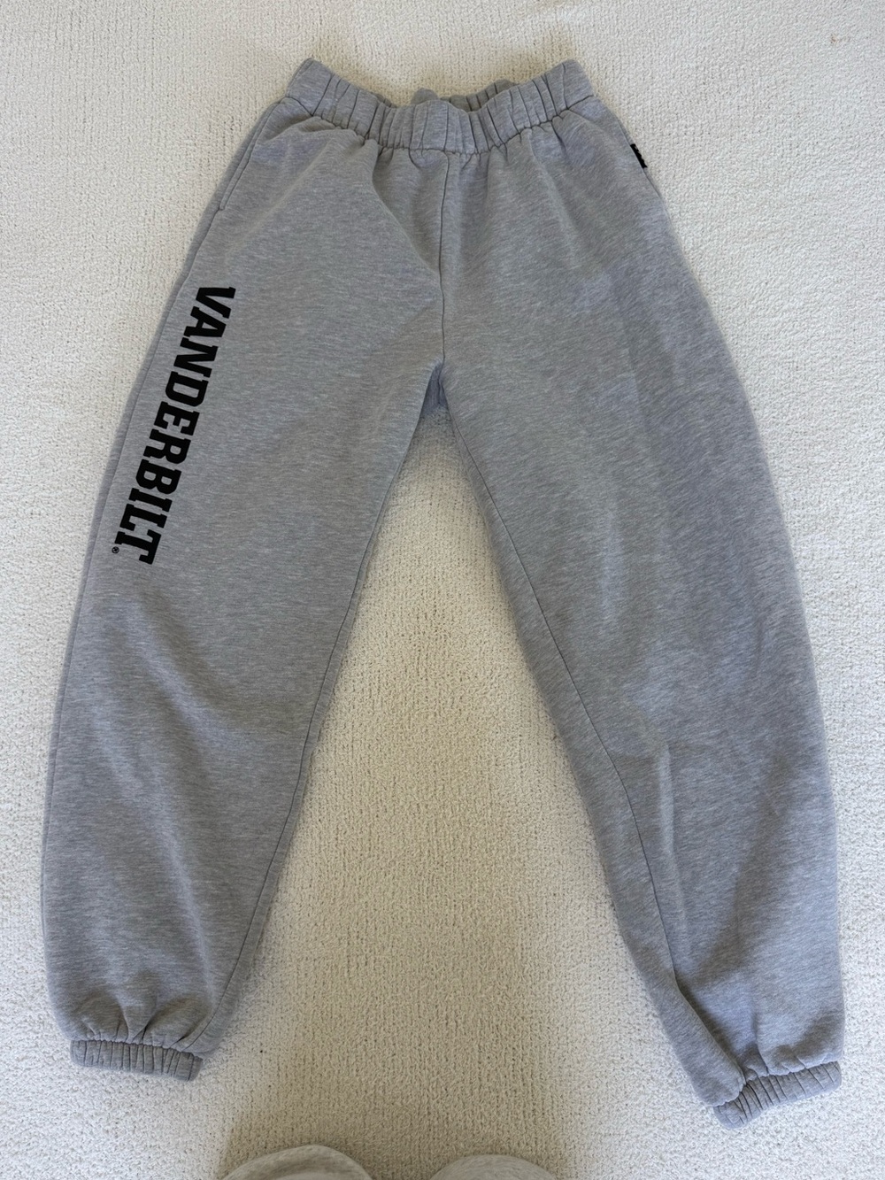 Hype and Vice Vanderbilt Grey Sweatpants with Side Logo